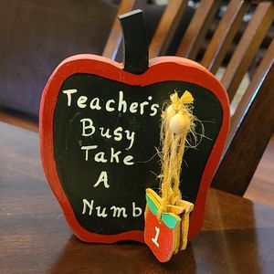 Teachers Busy sign